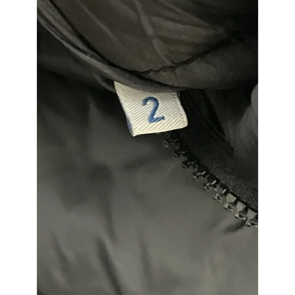 Moncler Kids‎ Hooded Down Puffer Jacket Size 2 Black Full Zip